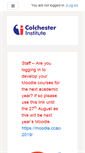Mobile Screenshot of moodle.ccacolchester.com